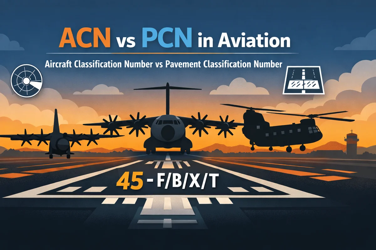 ACN vs PCN in Aviation: Military Runway Strength Guide (A400M, C-130, CH-47, CH-53)