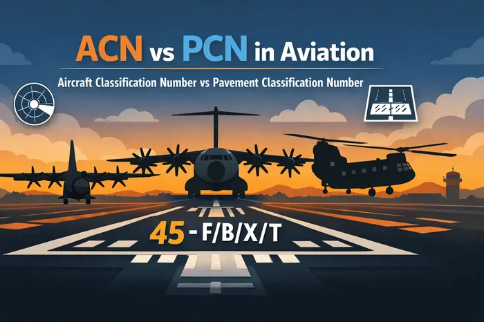ACN vs PCN in Aviation: Military Runway Strength Guide (A400M, C-130, CH-47, CH-53)